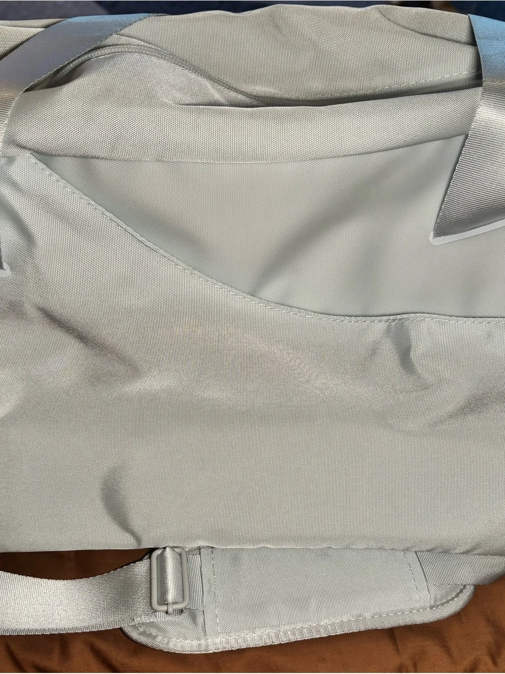 all in motion cream/off white Duffel Bag Tag